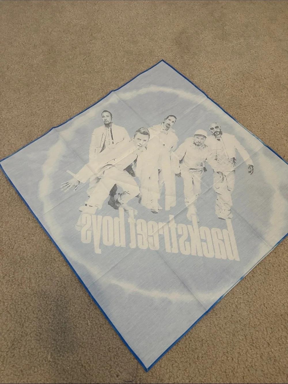 Backstreet Boys Blue Tie-Dye Bandana NEW Summer 2026 Merch